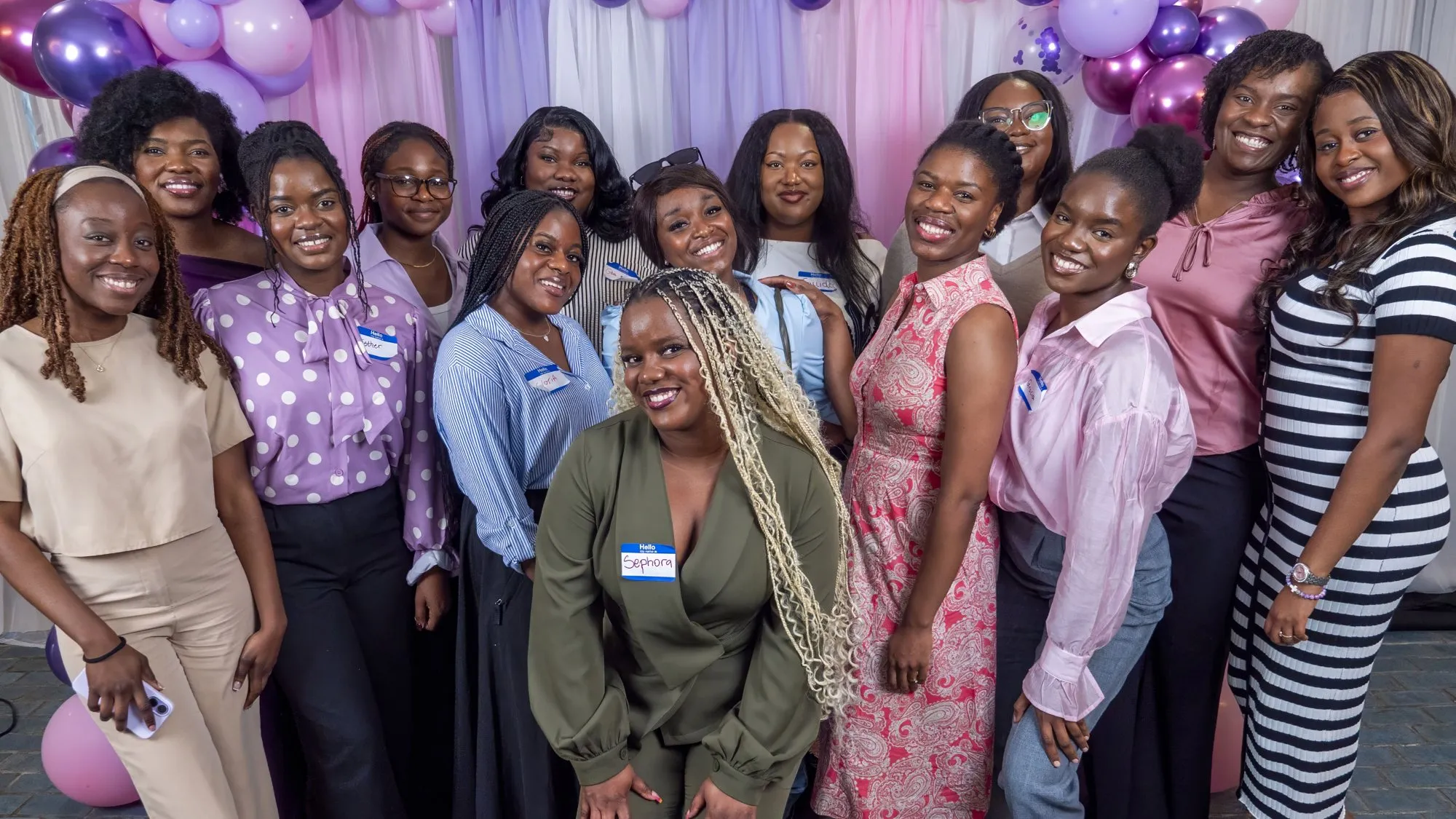 Young women who served through the day